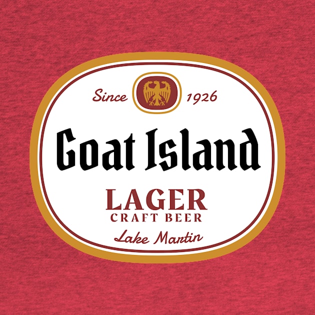 Goat Island Lager • Lake Martin alternate by Alabama Lake Life